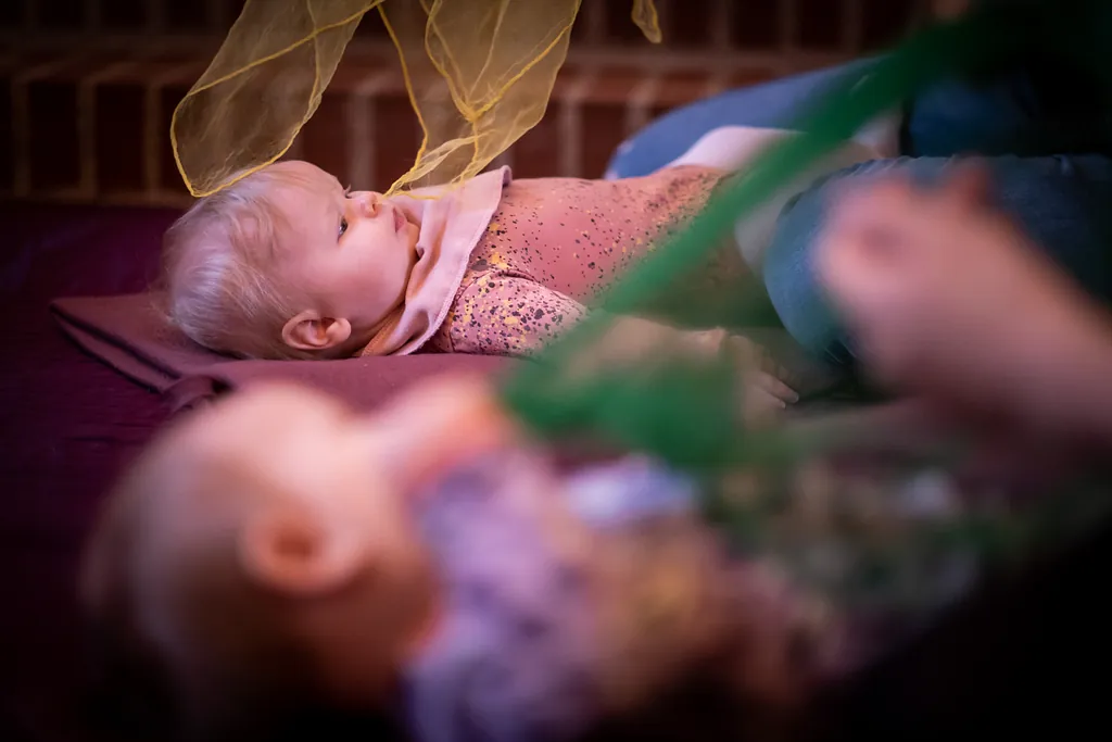 Babysalmesang er for børn fra to til ni måneder